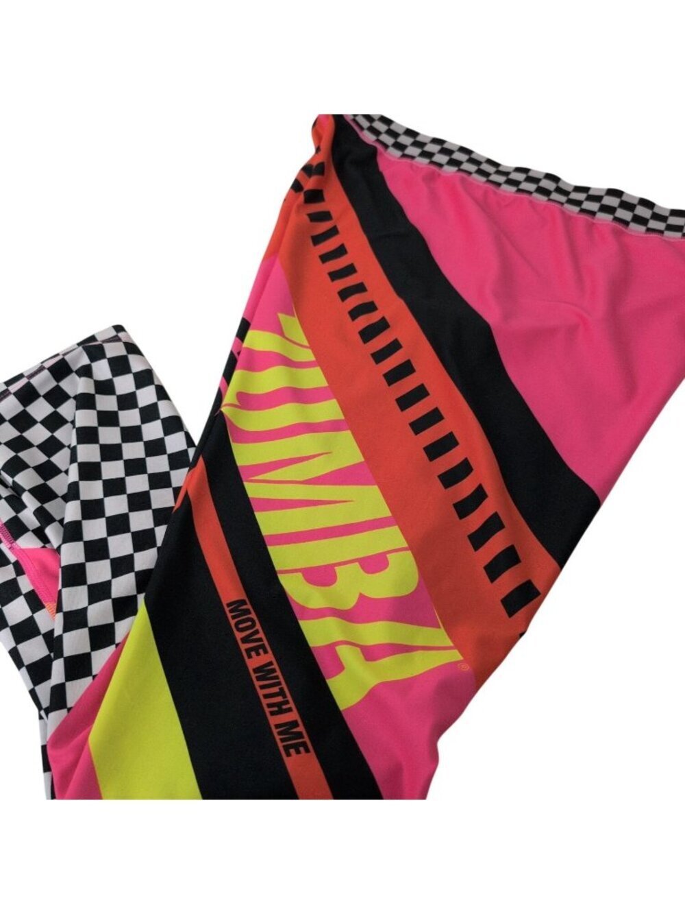 Zumba Faster Better High Waisted Ankle Leggings Womens Size XXL Bumblegum Dance